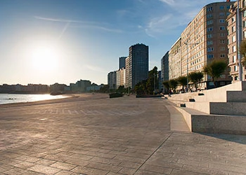 Renovación de un tramo del Paseo Marítimo de A Coruña